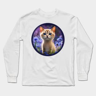 Little cat with big eyes Long Sleeve T-Shirt